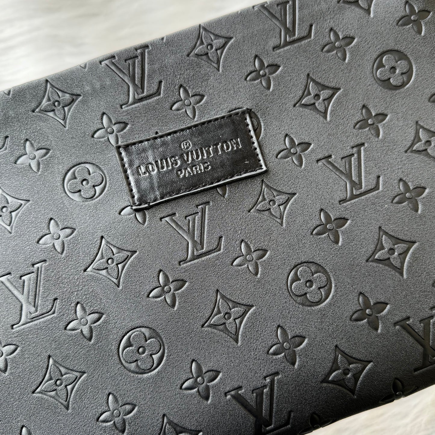 Louis Vuitton Pochette Embossed Logo |Black|