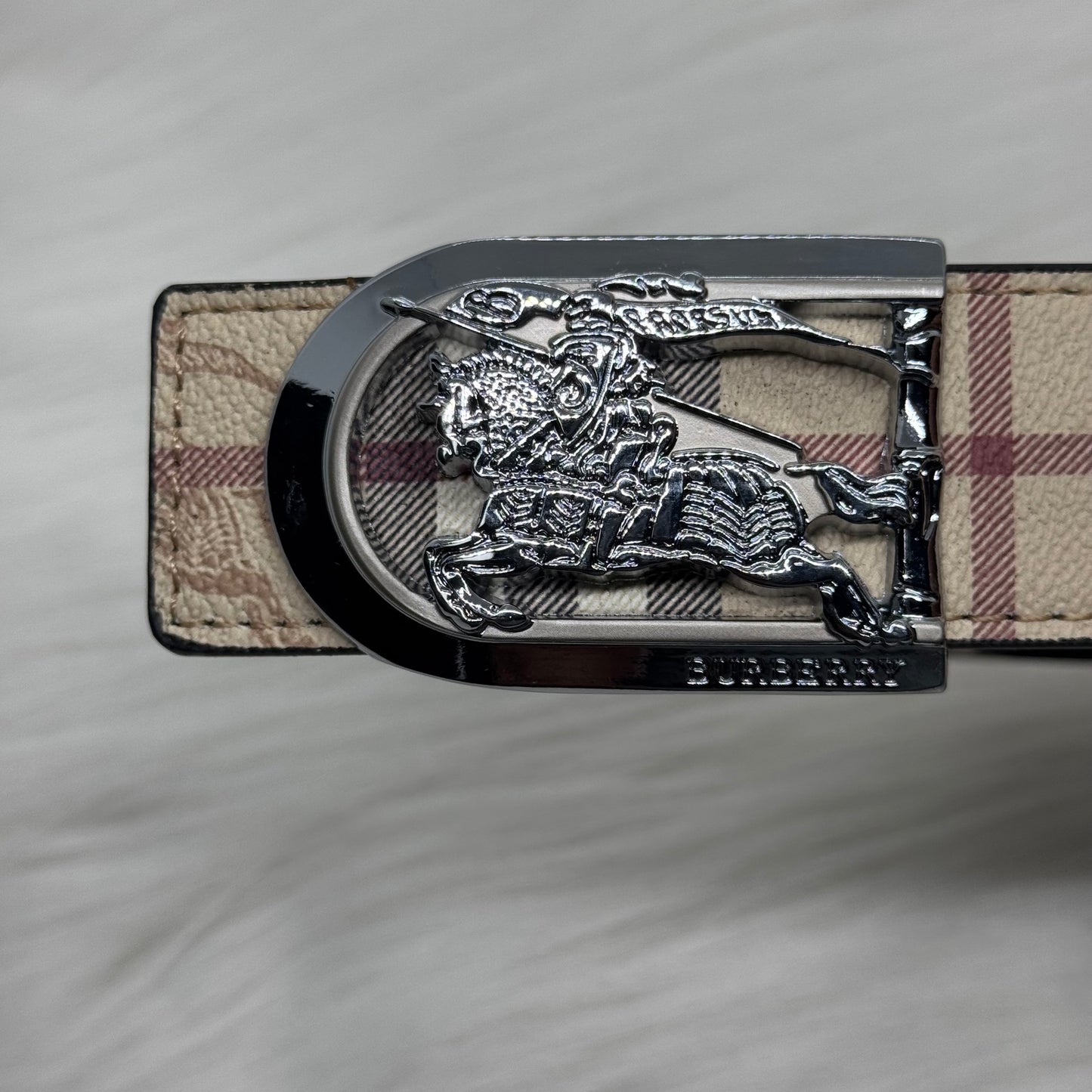 Burberry Double Face Belt |Silver|