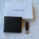 Calvin Klein Set Wallet & Medal |Black|