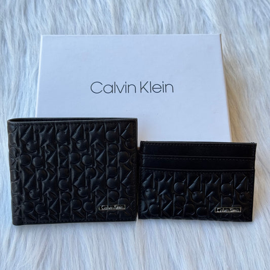 Calvin Klein Set Wallet & Card Holder |Black|