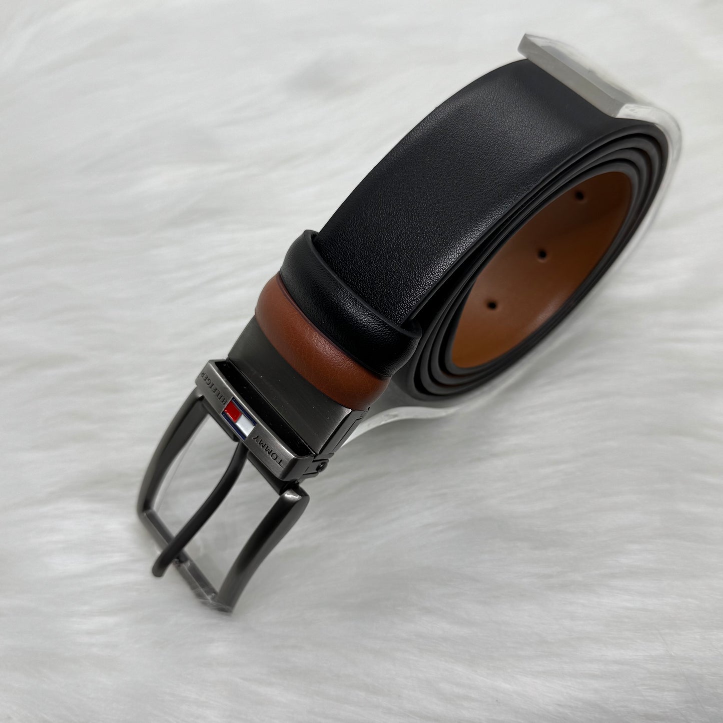 Tommy Hilfiger Double Face Belt |Black/Havan|