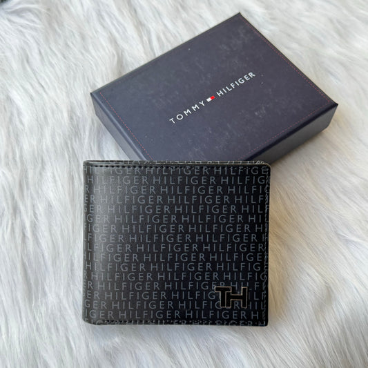 Tommy Hilfiger Men Printed Wallet |Black|