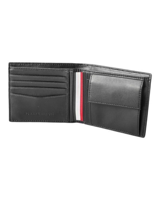 Tommy Hilfiger Monogram Embossed Wallet |Black|