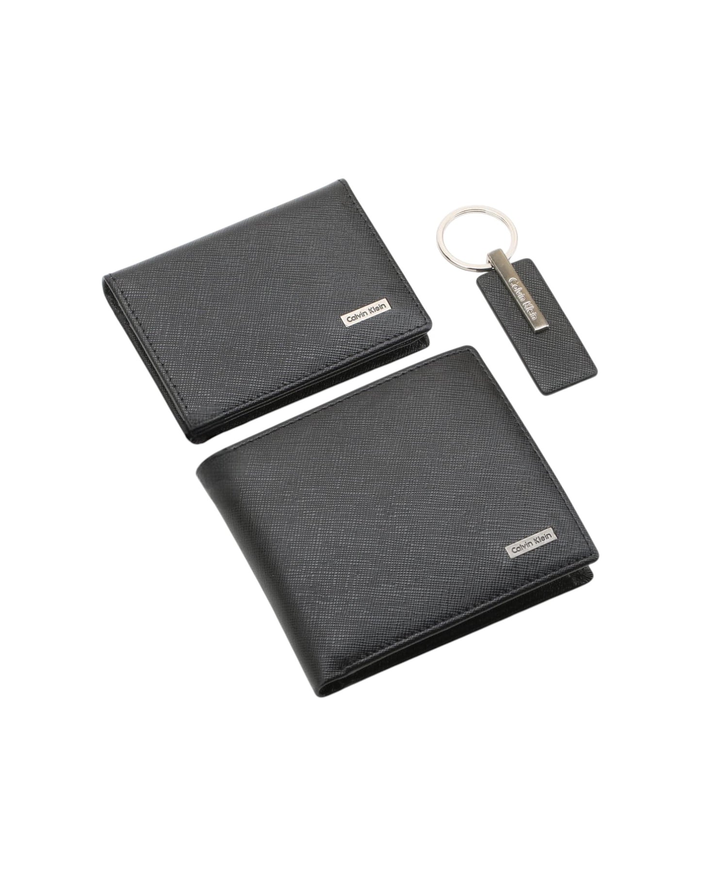 Calvin Klein Set Wallet , Card Holder & Medal |Black|