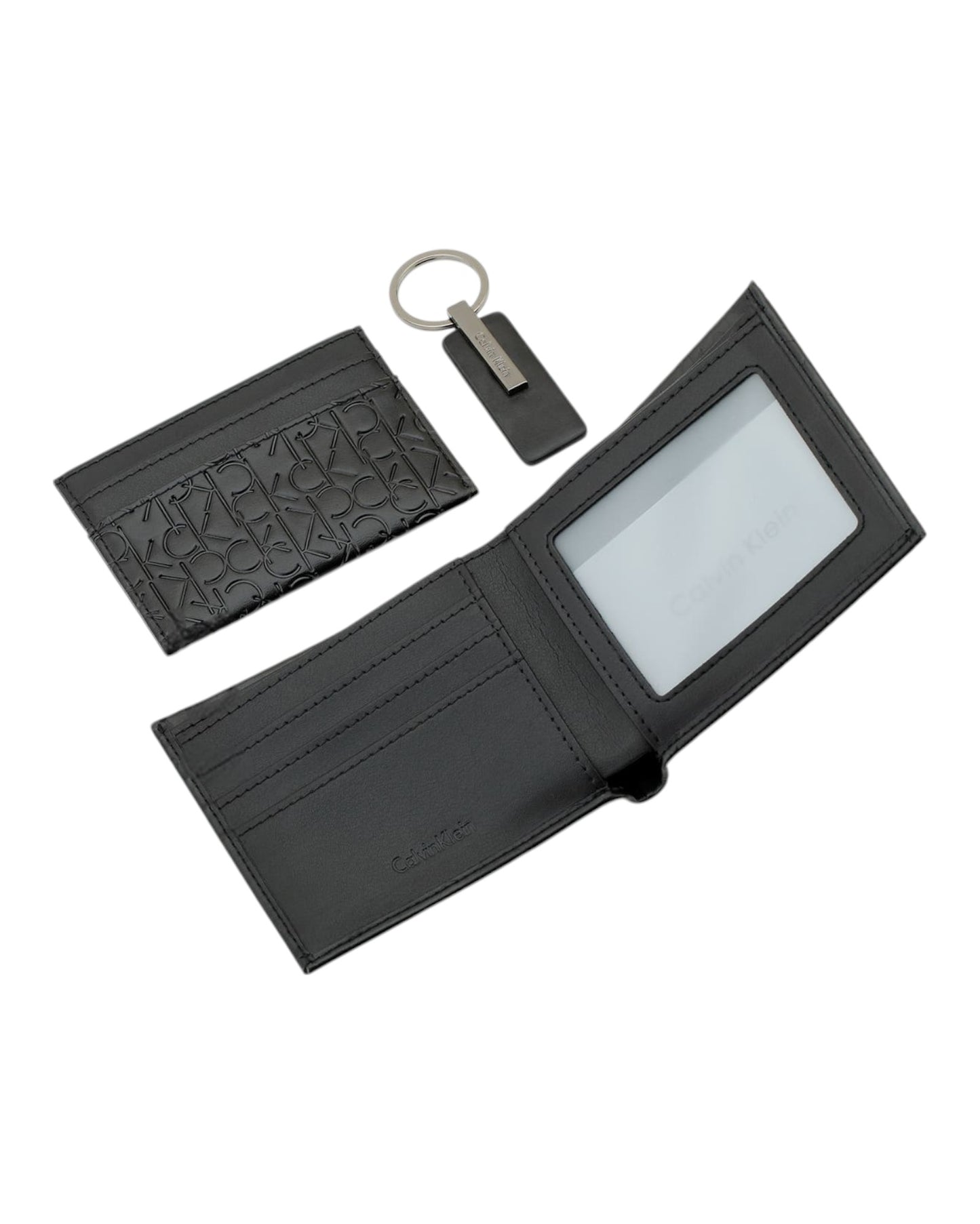 Calvin Klein Set Wallet , Card Holder & Medal |Black|