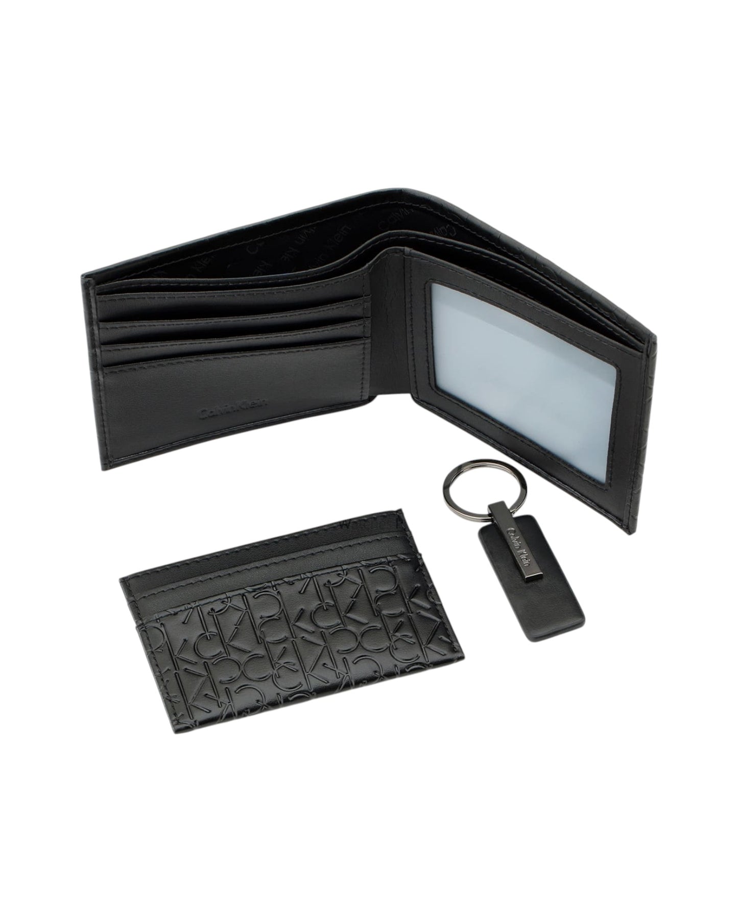 Calvin Klein Set Wallet , Card Holder & Medal |Black|