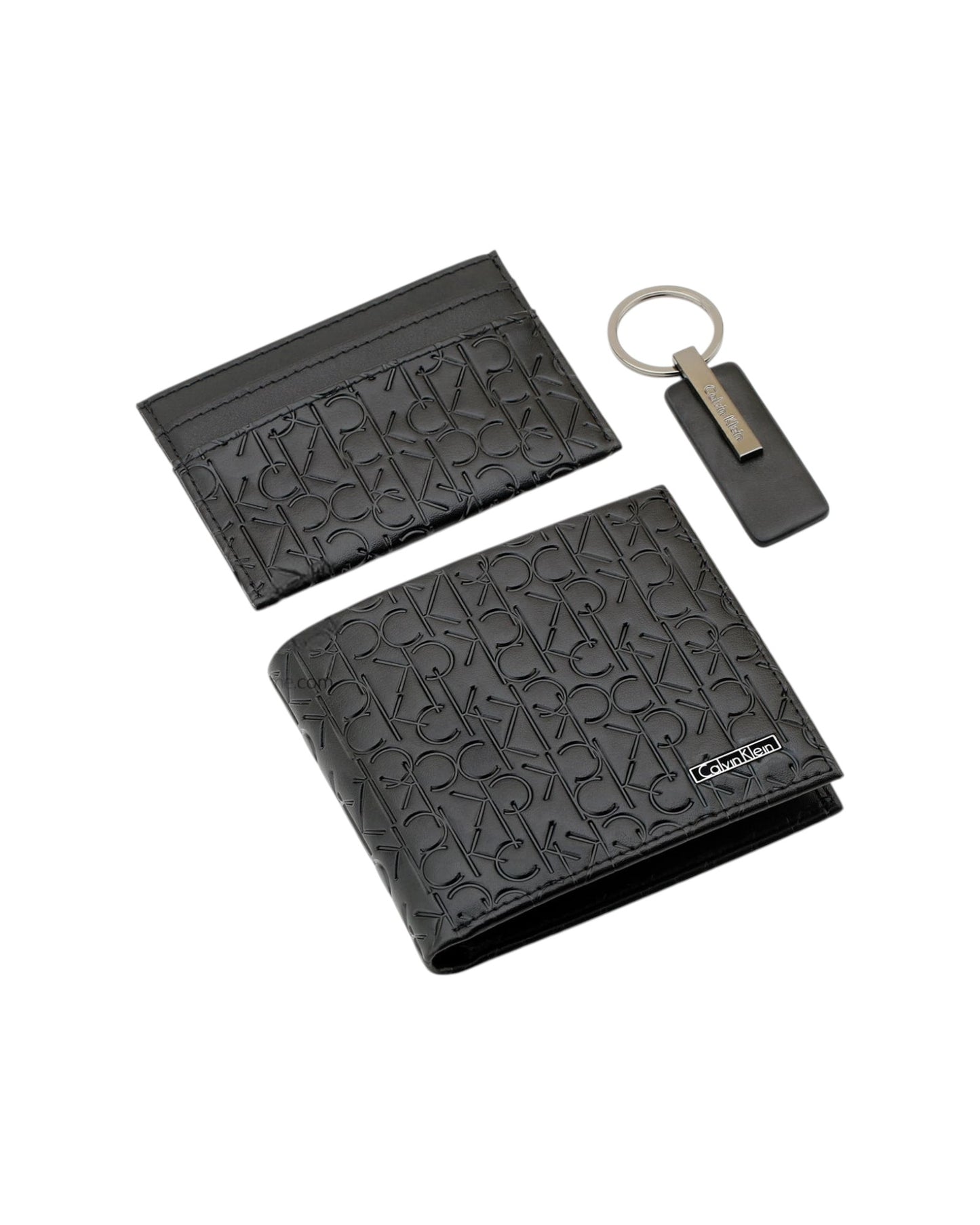 Calvin Klein Set Wallet , Card Holder & Medal |Black|